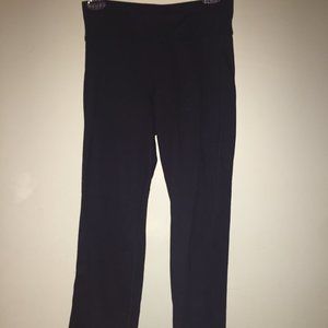 LL Bean black stretch fleece athletic pants